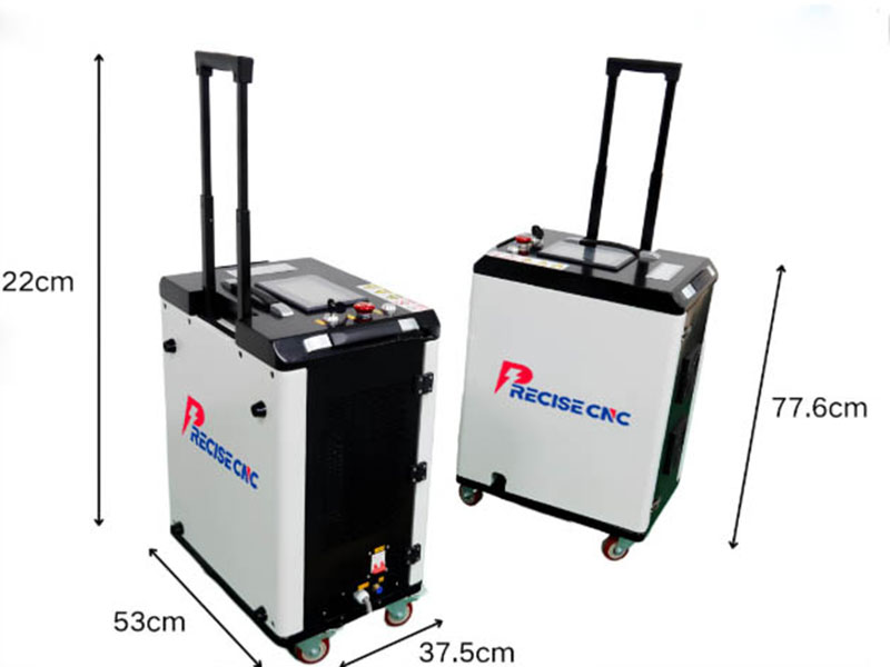 Máquina de limpieza con láser de pulso de carcasa