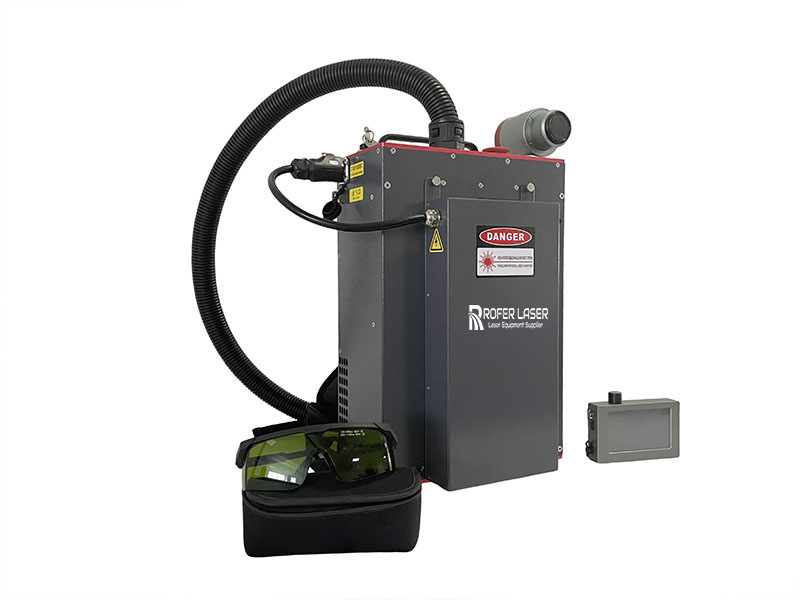 Máquina de limpieza láser de pulso de mochila