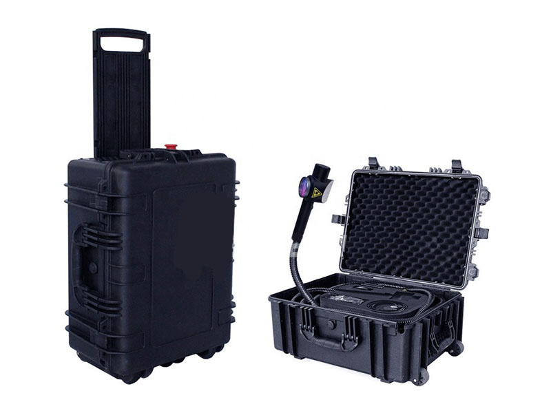 Máquina de limpieza con láser de pulso de estuche de equipaje