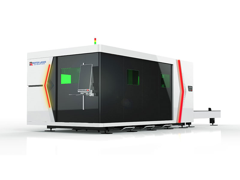 Máquina de cortar láser de fibra de metal de protección de recinto