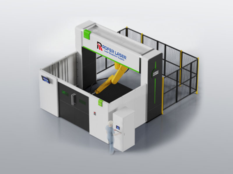 Máquina de corte láser de fibra robot 3D